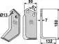 Preview: Fräsmesser 180x80mm, rechts